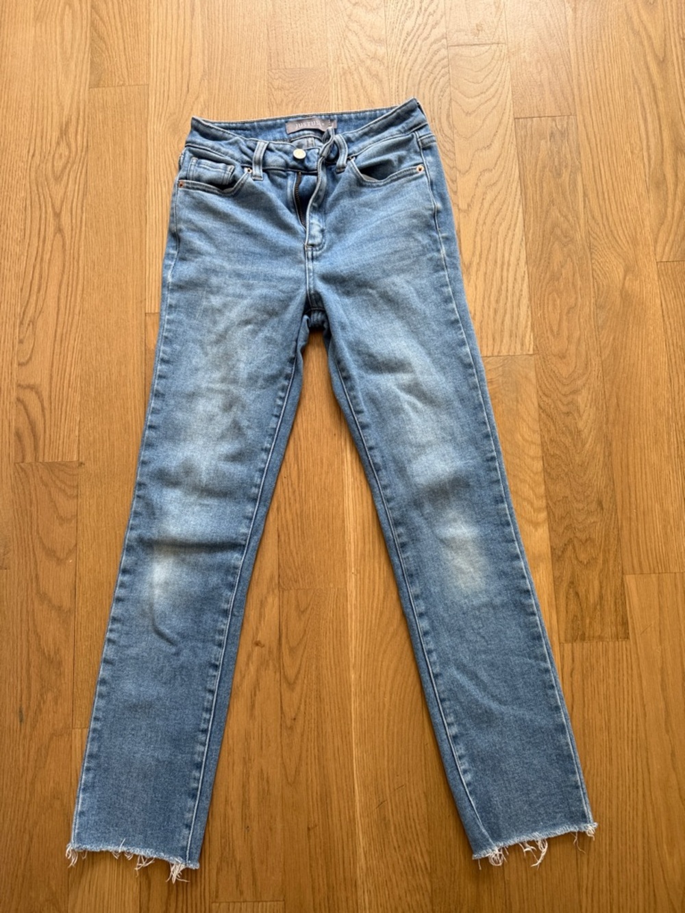 Just USA Light Wash Straight-Leg Jeans